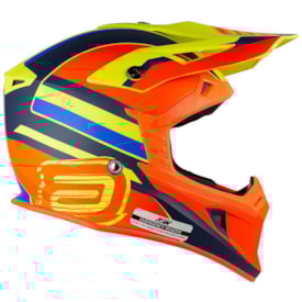 Segunda imagem do produto Capacete Asw Core Torn Laranja Amarelo