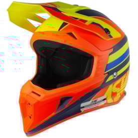 Capacete Asw Core Torn Laranja Amarelo