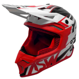 Capacete Asw Fusion 2.0 Blade Preto Vermelho