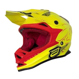 Segunda imagem do produto Capacete Asw Fusion Sharp Fluor Verm