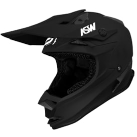 Capacete Asw Fusion Solid Preto Fosco