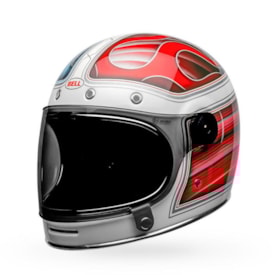Capacete Bell Bullitt Barracuda Branco Vermelho Azul
