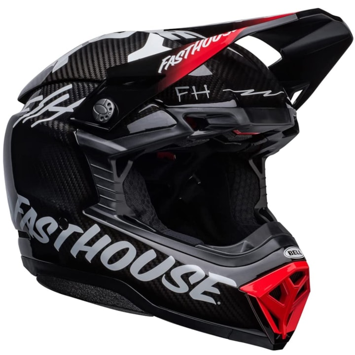 Capacete Bell Moto-10 Spherical Fasthouse Privater Carbon 58