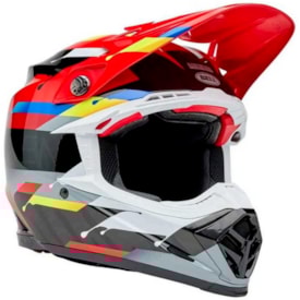 Capacete Bell Moto-9S Flex Renen Vermelho