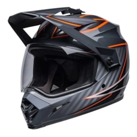 Capacete Bell Mx-9 20 Adventure Dalton Preto Cinza Laranja