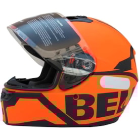 Capacete Bell Qualifier Snow Laranja Preto