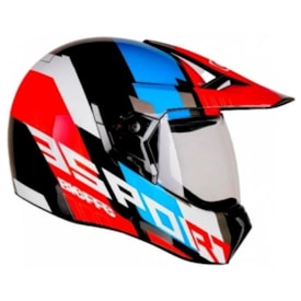 Segunda imagem do produto Capacete Bieffe 3 Sport Adventure Preto Azul