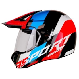 Capacete Bieffe 3 Sport Adventure Preto Azul