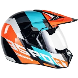 Segunda imagem do produto Capacete Bieffe 3 Sport Adventure Preto Laranja