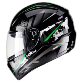 Capacete Fly F-9 City Preto Verde