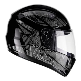 Segunda imagem do produto Capacete Fly F-9 Flash Grafite Preto