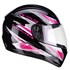 Capacete Fly Infantil Young Trace Preto Rosa