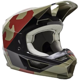 Capacete Fox V1 Bnkr Camo Verde