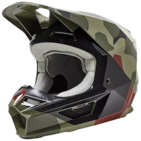 Segunda imagem do produto Capacete Fox V1 Bnkr Camo Verde