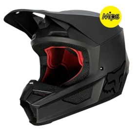 Segunda imagem do produto Capacete Fox V1 Matte Preto Fosco