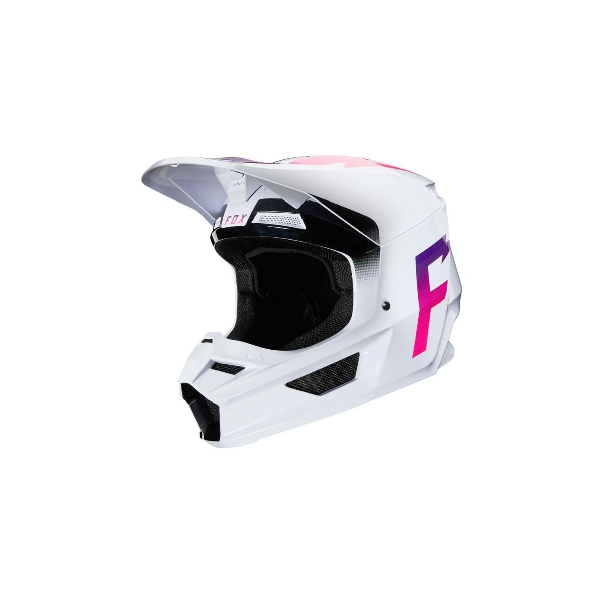 Capacete Fox V1 Mvrs Werd Branco