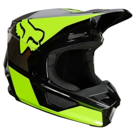 Segunda imagem do produto Capacete Fox V1 Revn Preto Amarelo Fluor