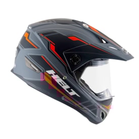 Capacete Helt Vision Triller Laranja