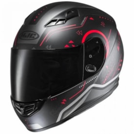 Capacete Hjc Cs-15 Safa Preto Vermelho