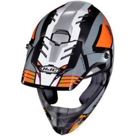 Segunda imagem do produto Capacete Hjc Cs-Mx II Phyton Cinza Laranja