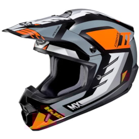 Capacete Hjc Cs-Mx II Phyton Cinza Laranja