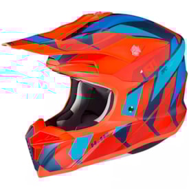 Capacete Hjc I50 Vanish Laranja Azul