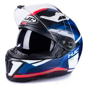 Segunda imagem do produto Capacete Hjc I70 Elim Azul Vermelho