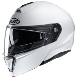 Capacete Hjc I90 Escamoteável Solid Branco