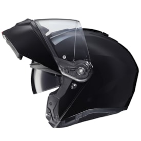 Segunda imagem do produto Capacete Hjc I90 Escamoteável Solid Preto