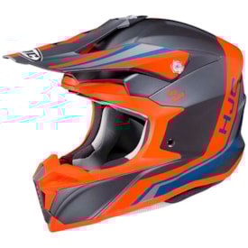 Capacete Hjc Off I50 Flux Laranja Cinza