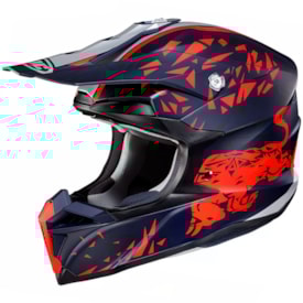 Capacete Hjc Off I50 Red Bull Azul Vermelho