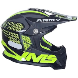 Capacete Ims Army 22 Cinza Fluor