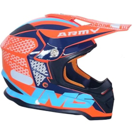 Capacete Ims Army 22 Laranja Azul