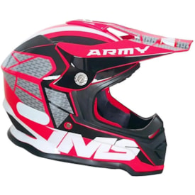 Capacete Ims Army 22 Vermelho