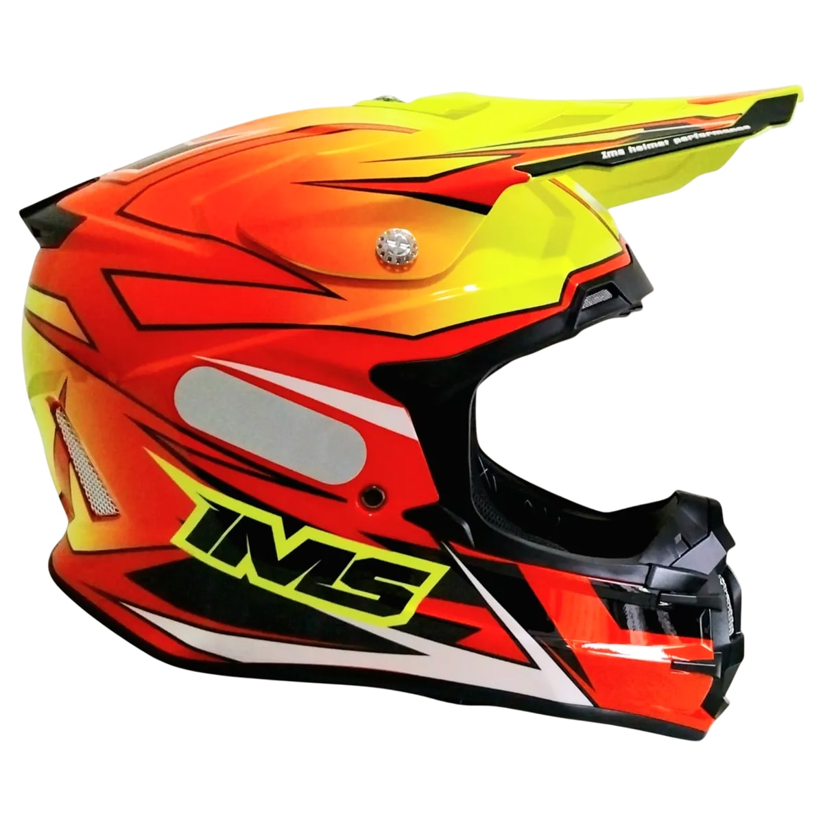 Capacete Ims Evo 25 Vermelho Fluor