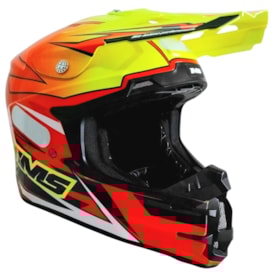 Capacete Ims Evo 25 Vermelho Fluor