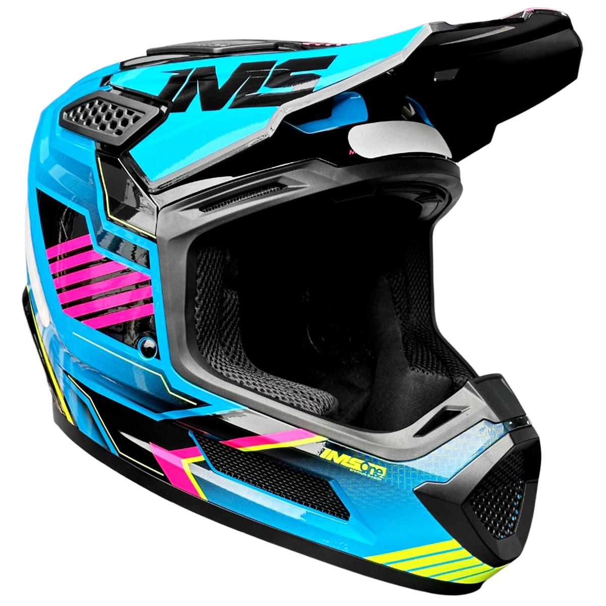 Capacete Ims One Vision Pro Azul Rosa
