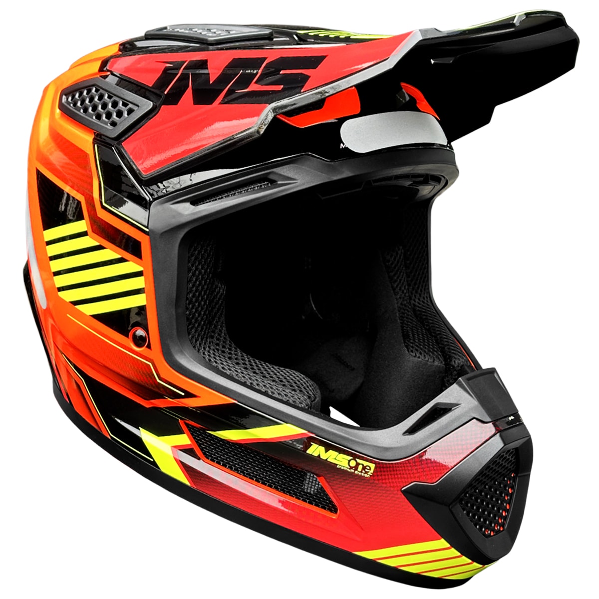 Capacete Ims One Vision Pro Vermelho Preto