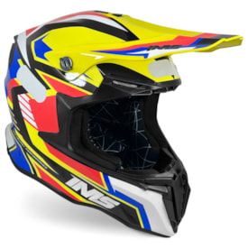 Capacete Ims Revo 26 Edge Amarelo Azul