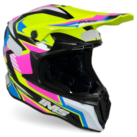Capacete Ims Revo 26 Edge Azul Fluor