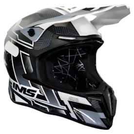 Capacete Ims Revo 26 New Preto Branco