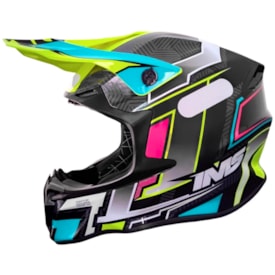 Segunda imagem do produto Capacete Ims Revo 26 New Preto Fluor