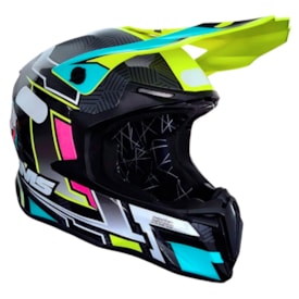 Capacete Ims Revo 26 New Preto Fluor