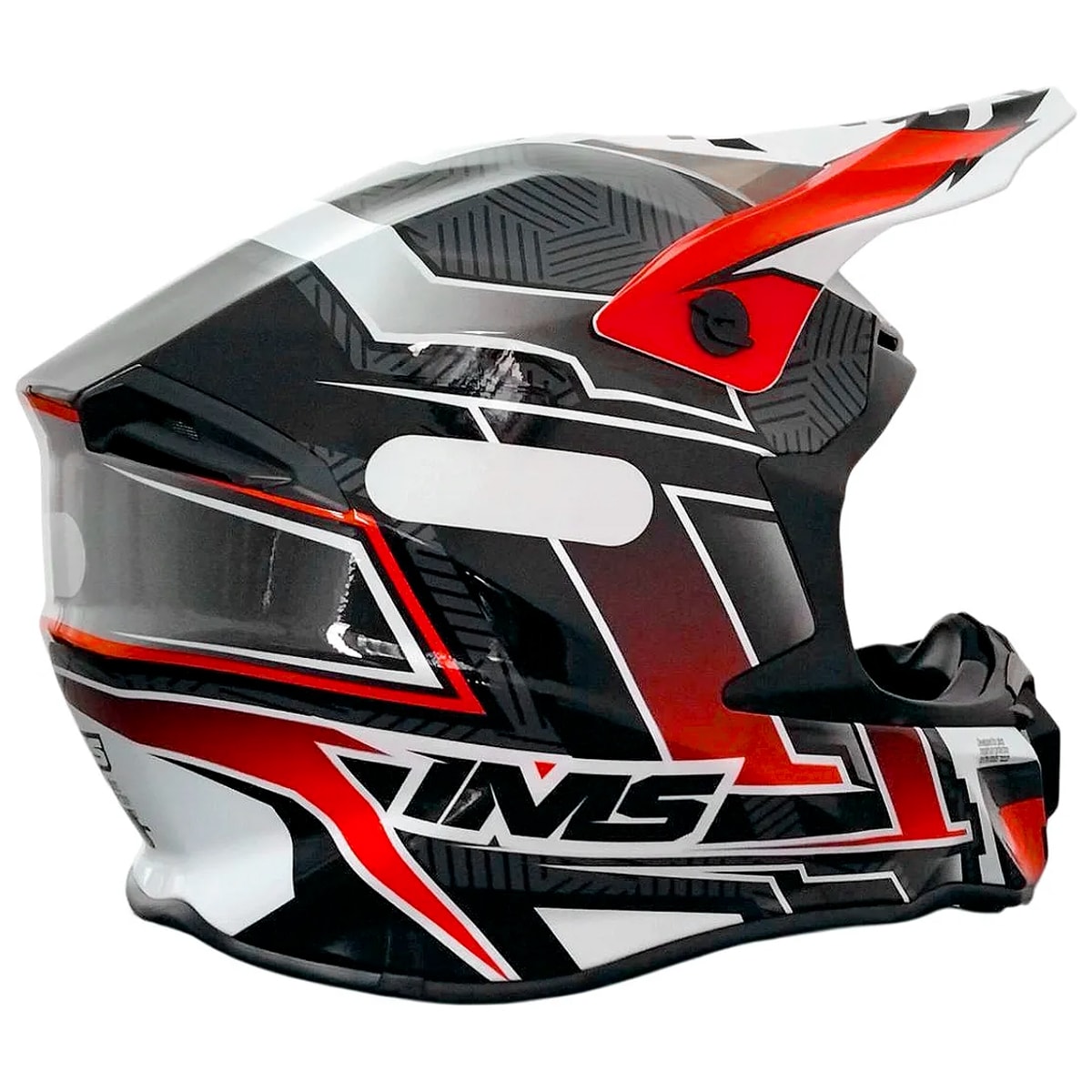 Capacete Ims Revo 26 New Preto Vermelho