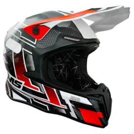 Capacete Ims Revo 26 New Preto Vermelho