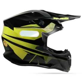 Segunda imagem do produto Capacete Ims Revo Preto Fluor