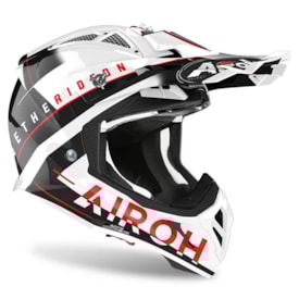 Segunda imagem do produto Capacete Infantil Airoh Aviator Ace Amaze Vermelho Preto