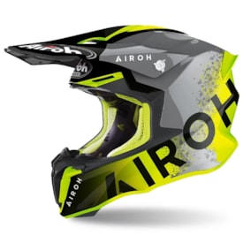 Capacete Infantil Airoh Twist 2.0 Bit Amarelo Fluor