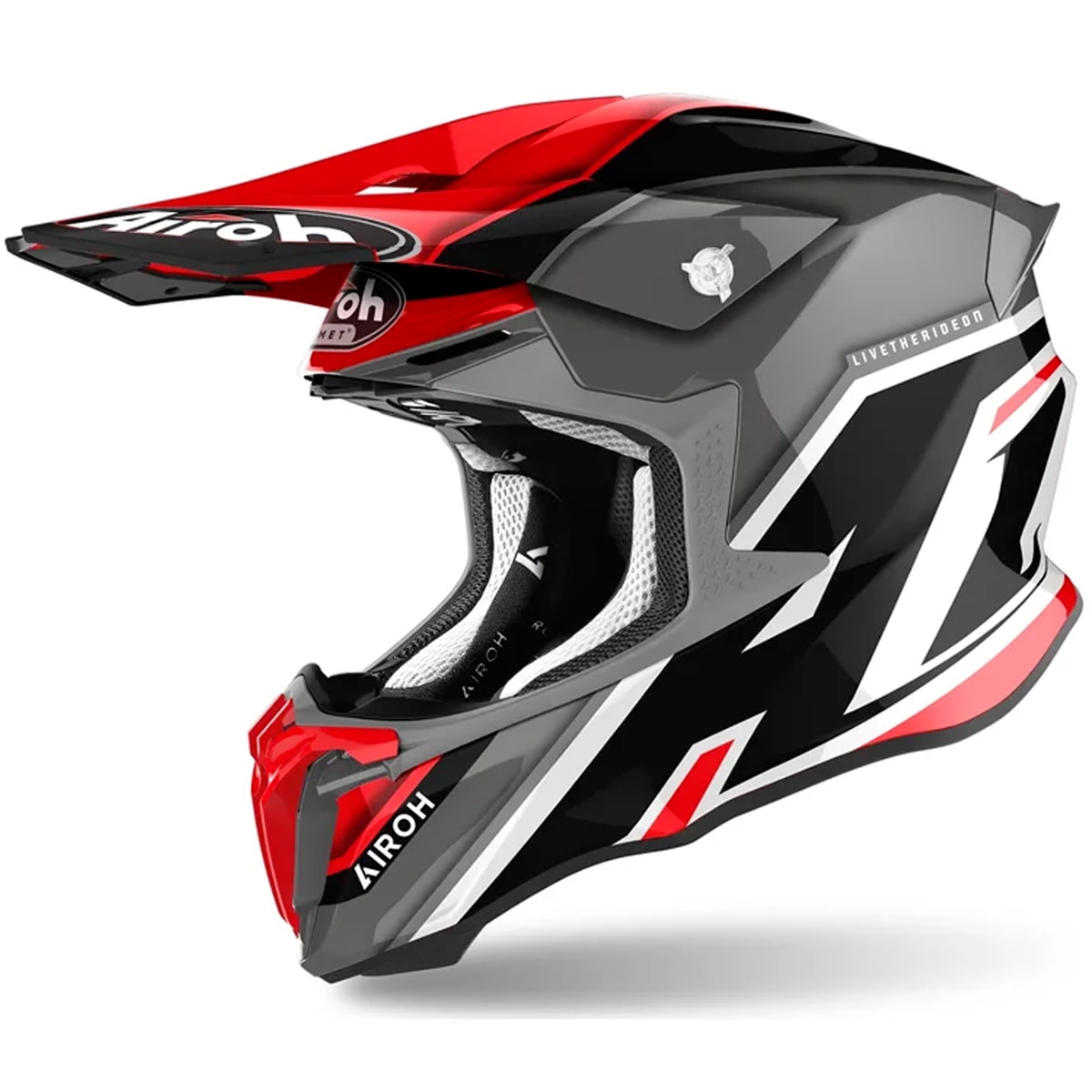 Capacete Infantil Airoh Twist 2.0 Shaken Vermelho