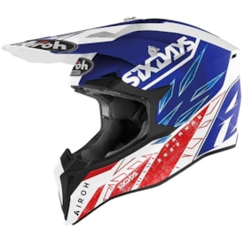 Capacete Infantil Airoh Wraap Six Days France Limited Edition